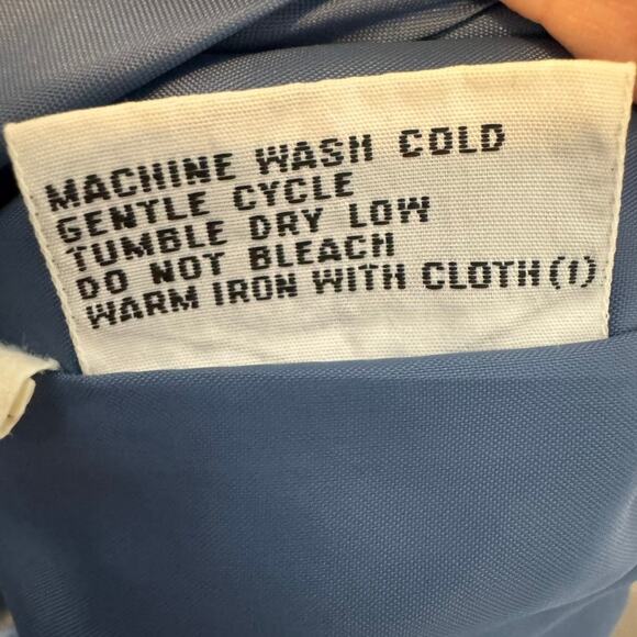 Vintage Members Only Blue Bomber Jacket Size 42 Made in Hong Kong 80s Style - Picture 8 of 9